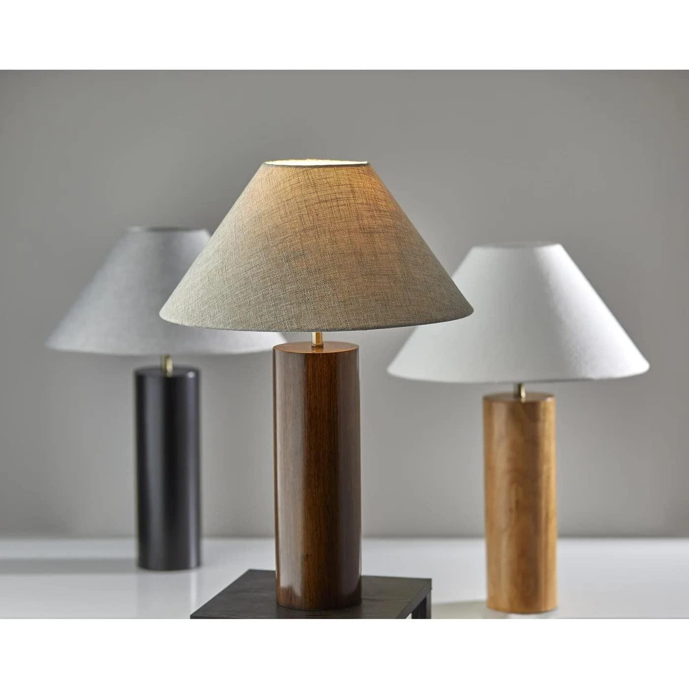 Martin Table Lamp Walnut - Adesso: Modern Bedroom & Living Room Lighting, UL Listed
