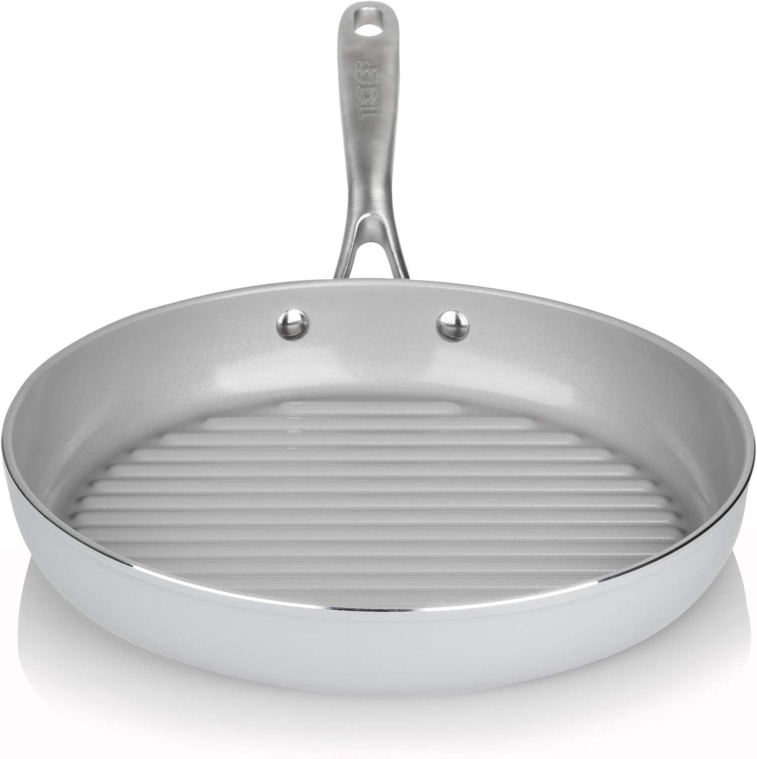 TECHEF CeraTerra - 12" Ceramic Nonstick Grill Pan