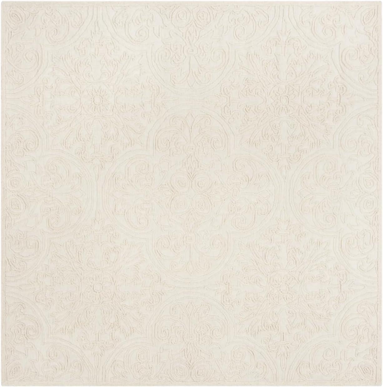 Martha Stewart Hand Tufted Wool And Cotton With Latex Damask Rug