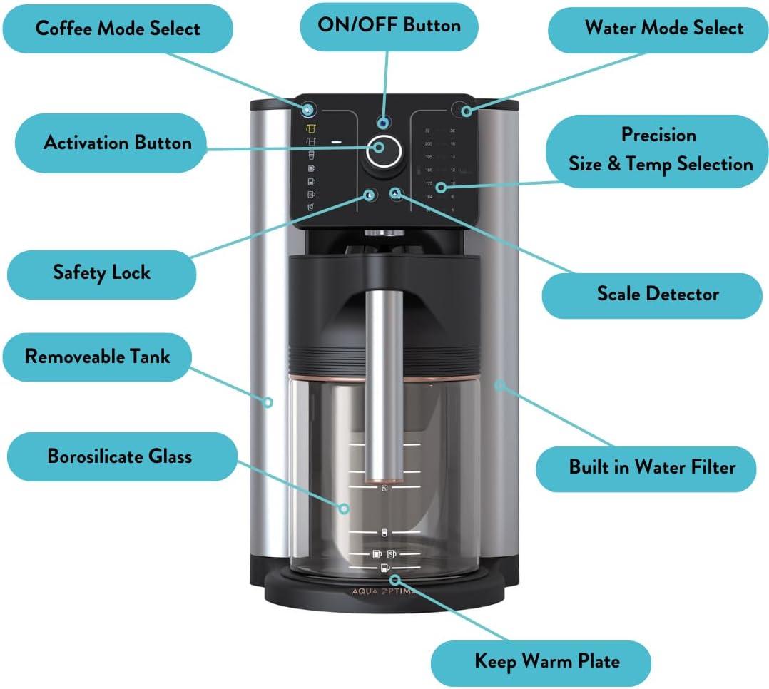 Aurora 10 Cup Drip Coffee Maker & Coffee Machine