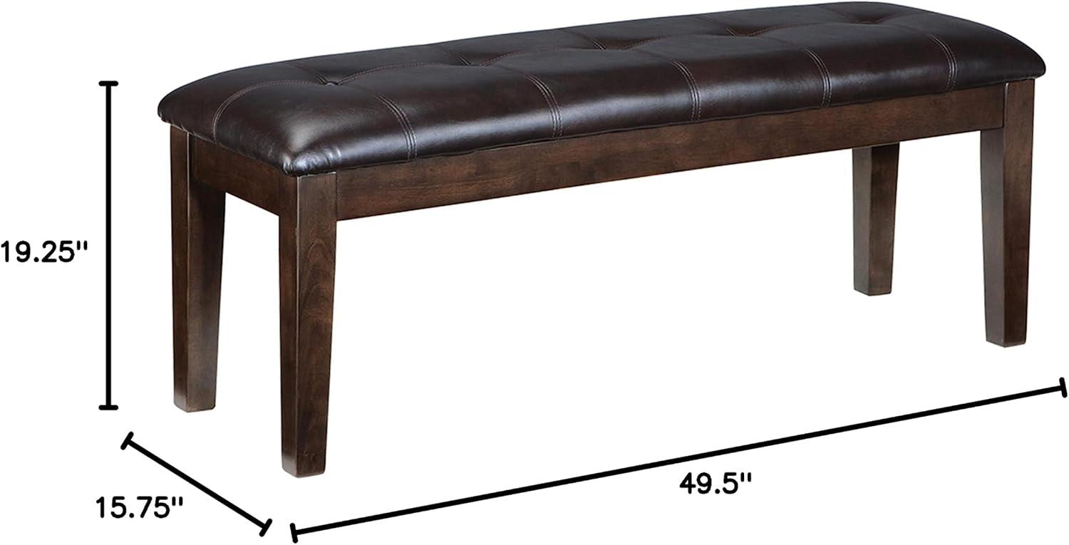 Ashley 2 Seat Leather Bench