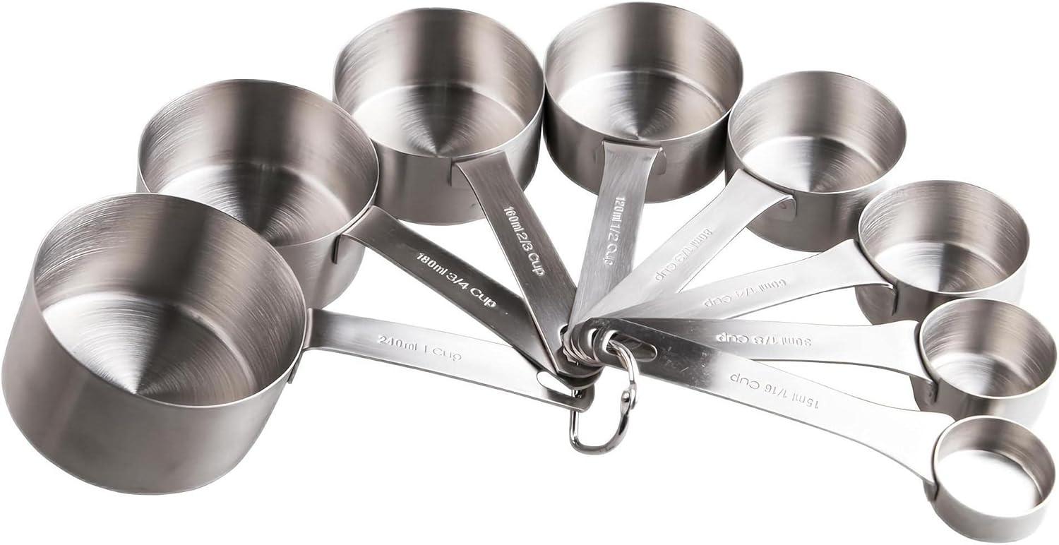 Smithcraft 8-Piece Stainless Steel Measuring Cup Set