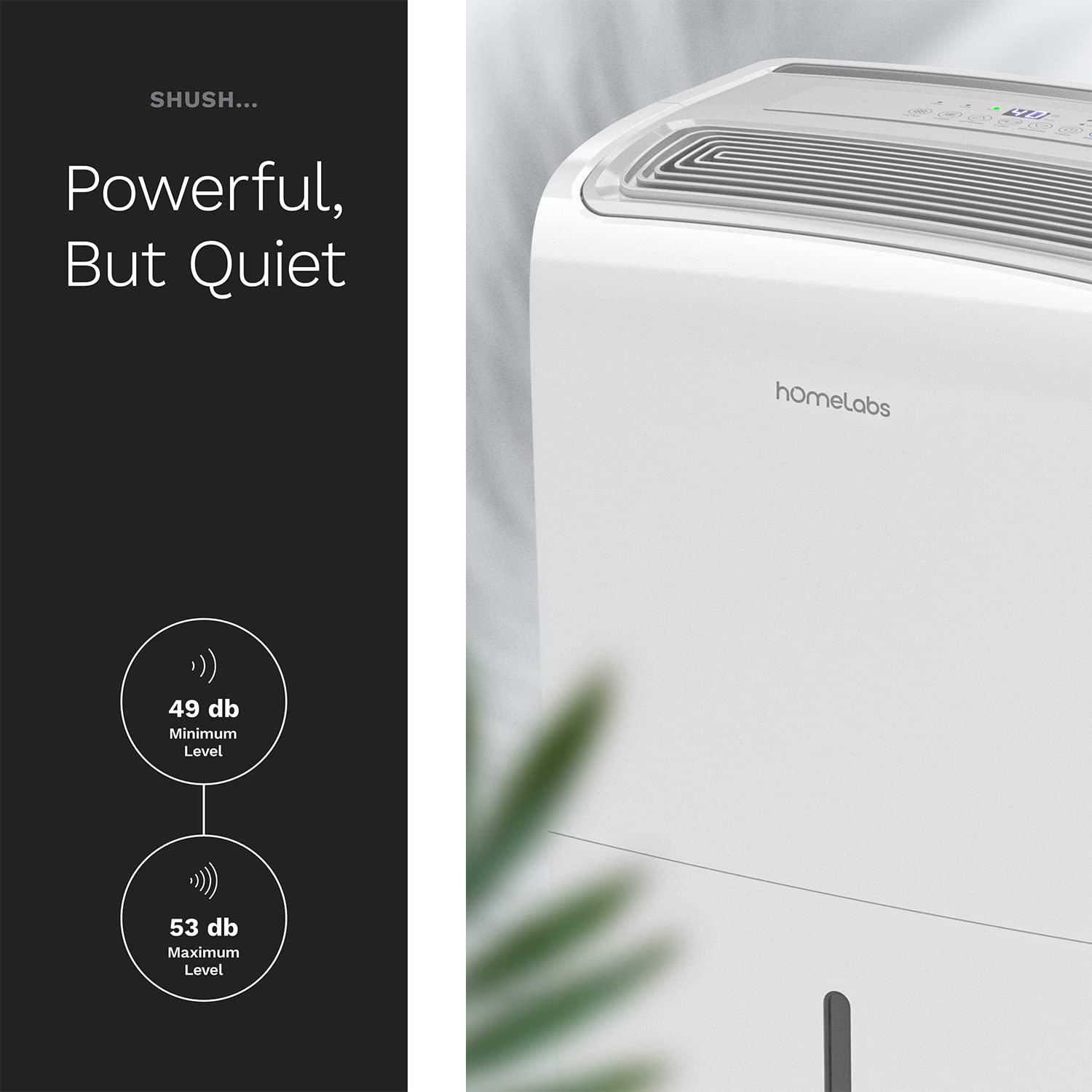 hOmeLabs hOmeLabs 4,000 Sq. Ft Energy Star Dehumidifier with Pump – Ideal for Bedrooms and Laundry Rooms