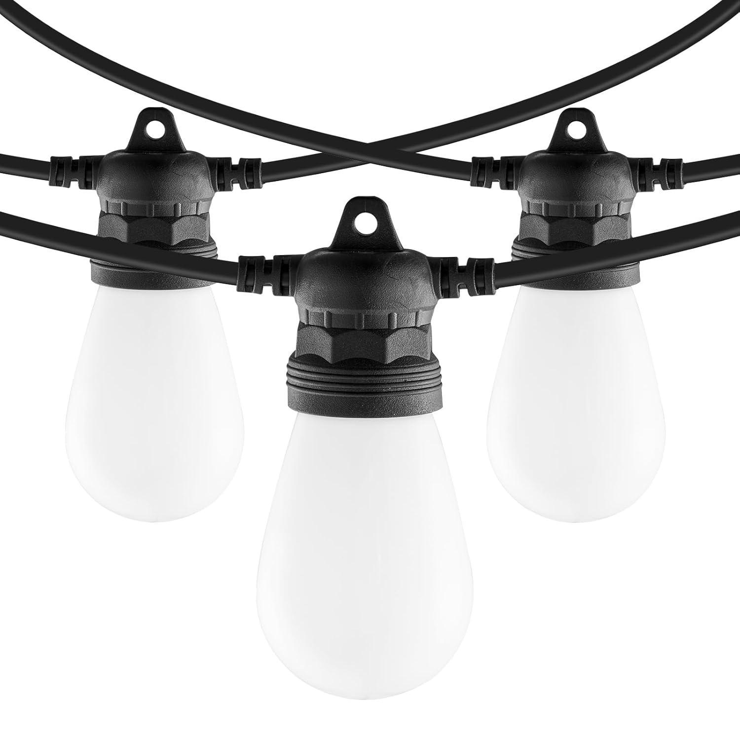 Stellweilan Tessberg 100FT RGB Outdoor String Lights Waterproof Patio Lights with APP Control