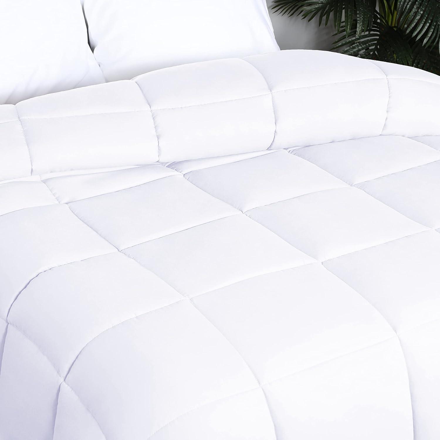 White Queen Brushed Microfiber Down Alternative Comforter