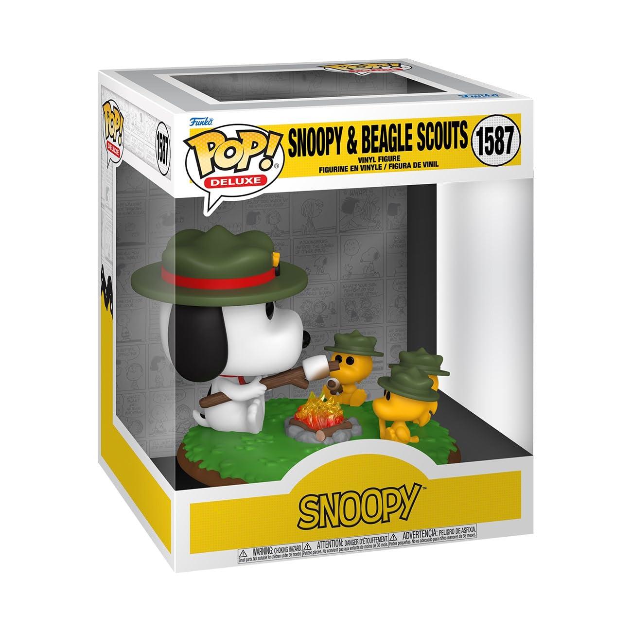 FUNKO POP! Deluxe: Peanuts Beagle Scouts - Snoopy w/ WS (Camping) (50th Anniversary), Funko, Gifts