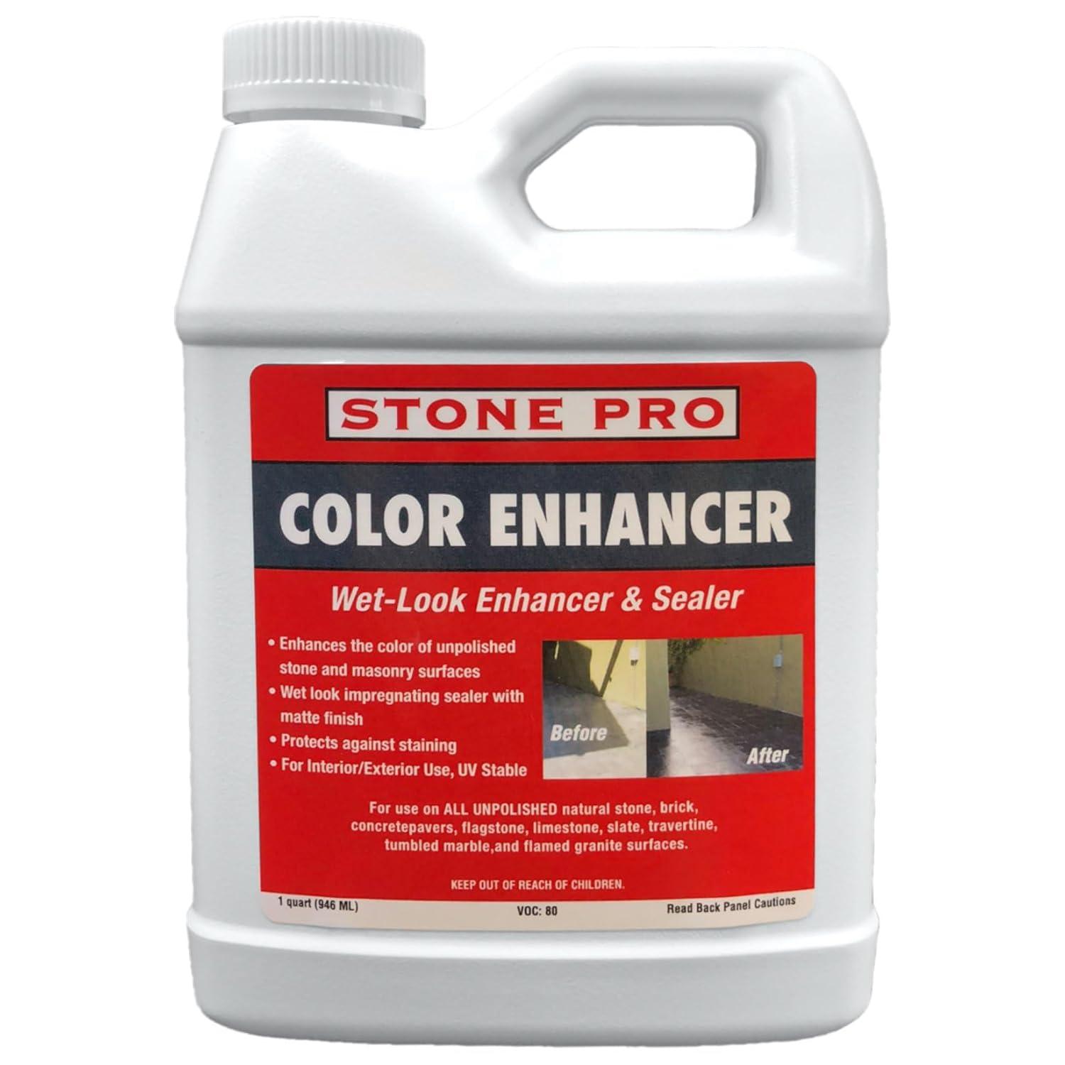 Stone Pro Quart Wet-Look Penetrating Sealer for Concrete and Masonry