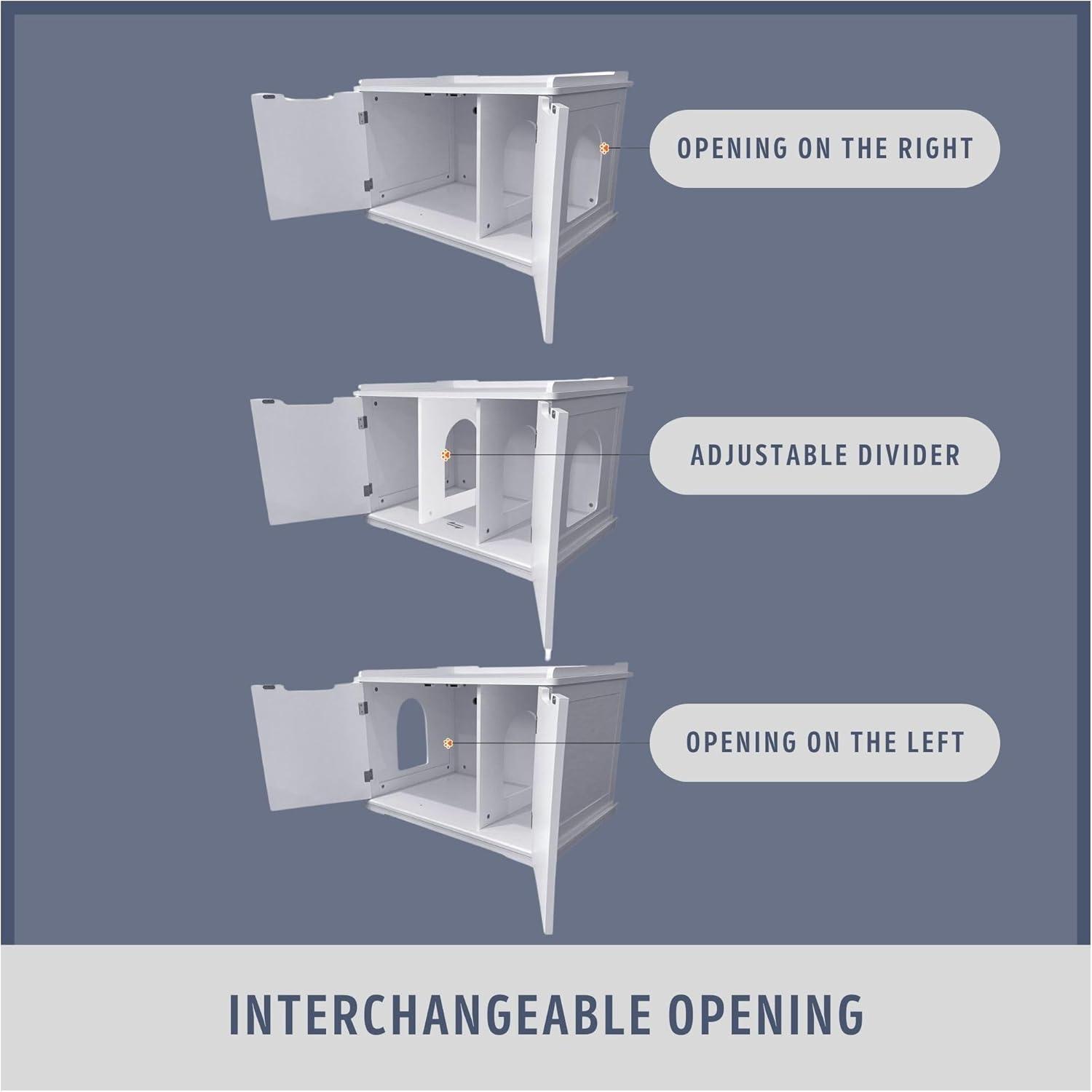 TRIXIE TRIXIE XL Furniture Style Litter Box Enclosure and Pet Home, Hidden Cat Litter Box