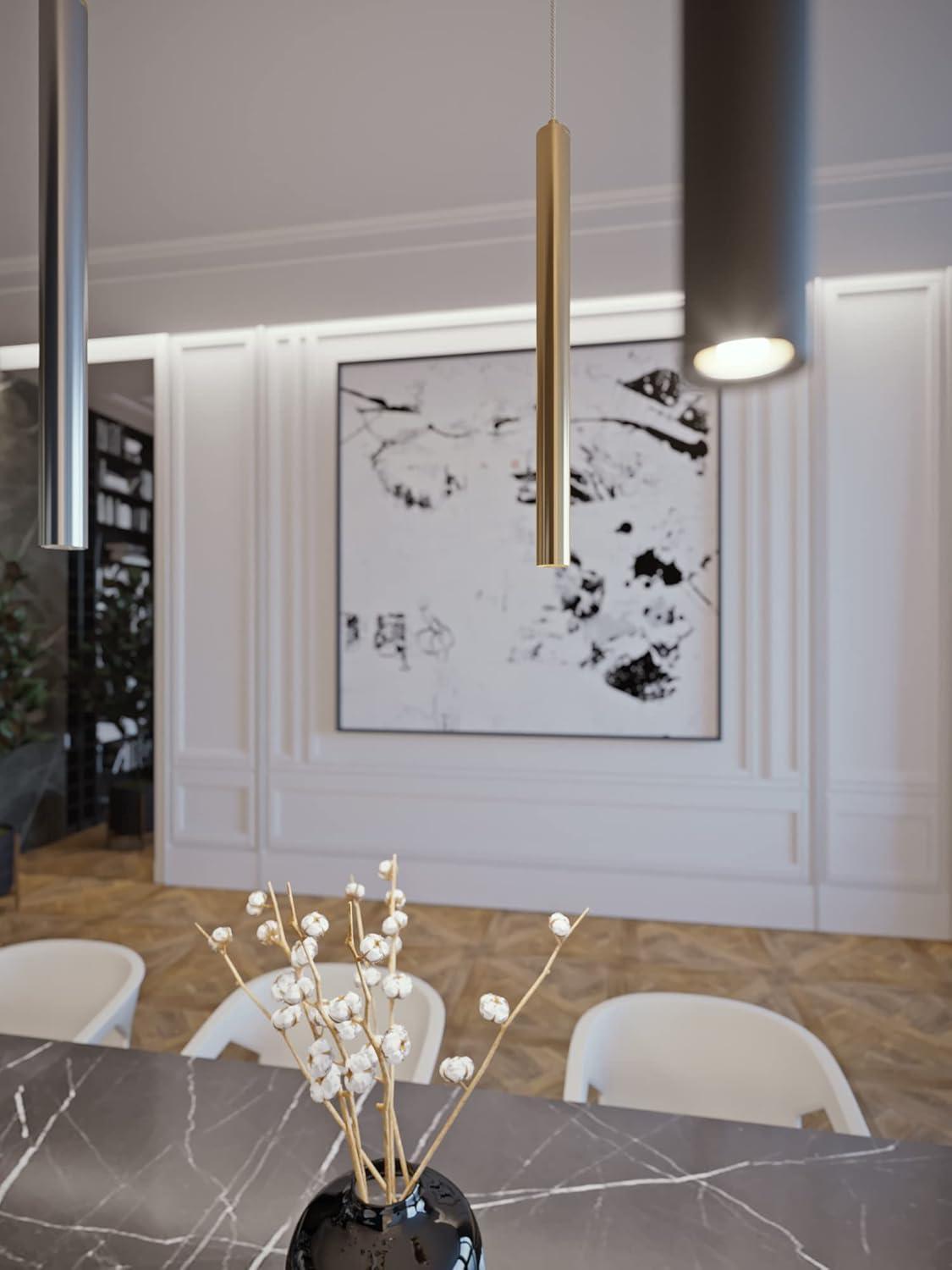 AFX Eli 16" Pendant Satin Brass Satin