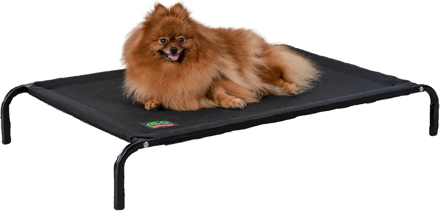 Medium Black Elevated Orthopedic Outdoor Pet Cot