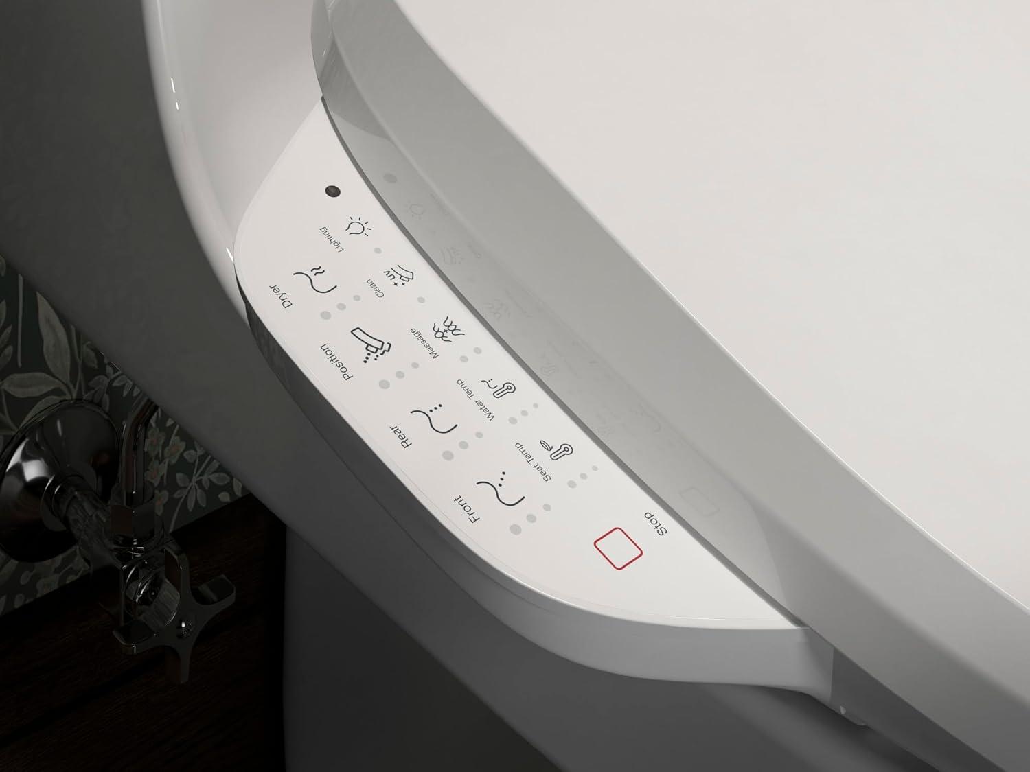 Purewash E725 Elongated Bidet Toilet Seat With Remote Control