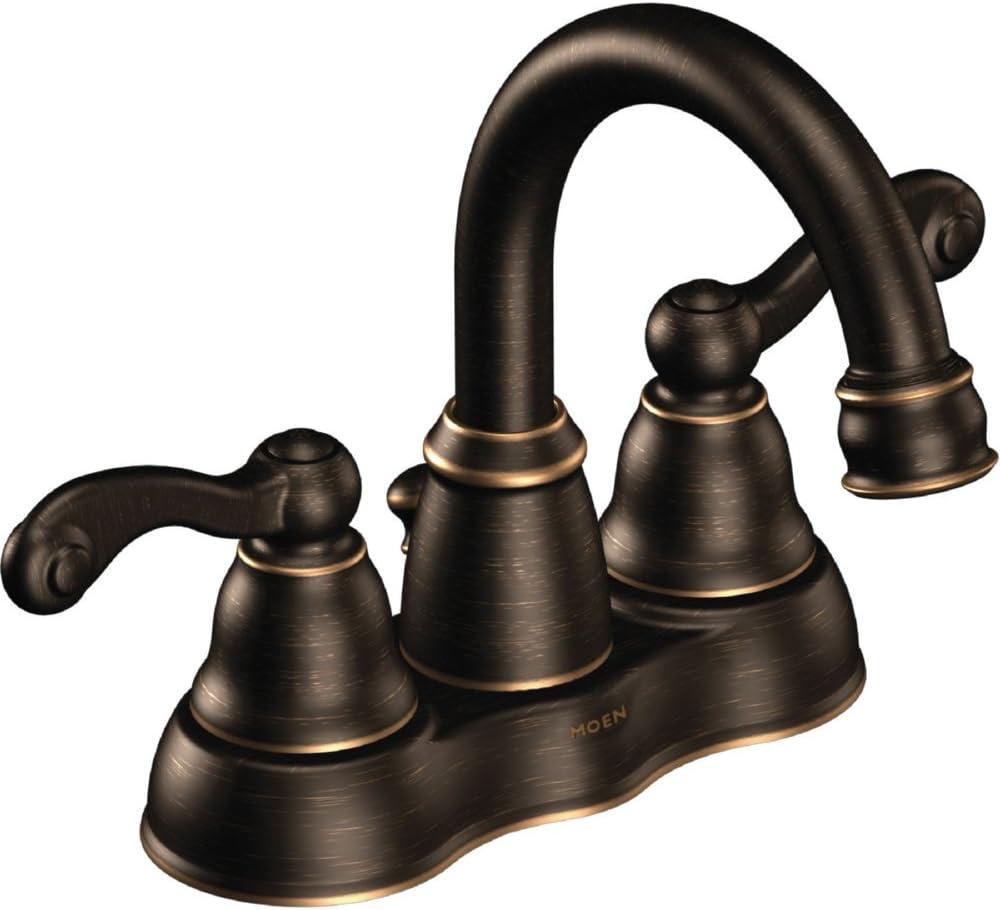 Classic Distressed Bronze Two-Handle Centerset Bathroom Faucet