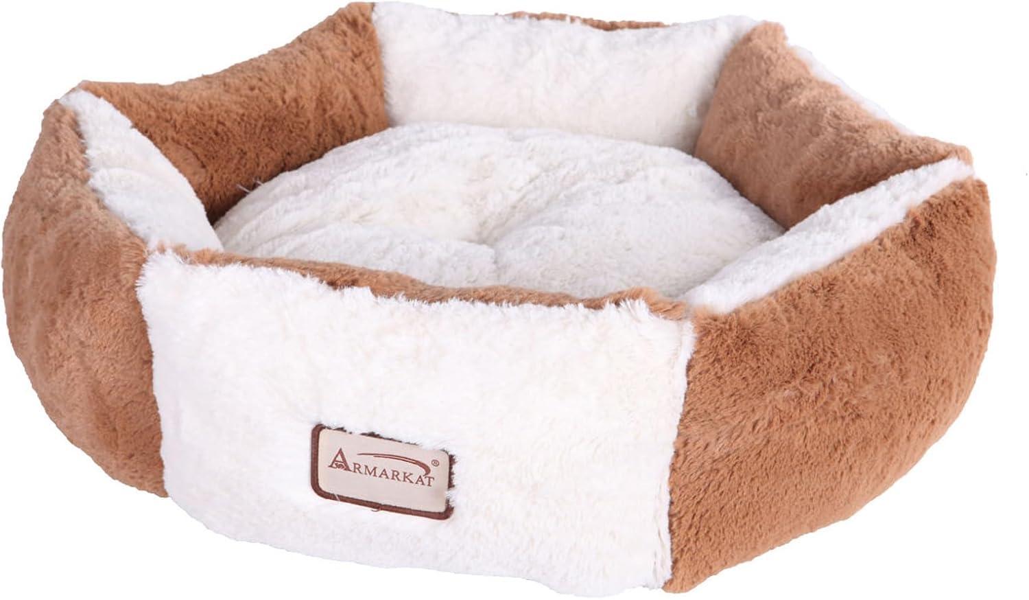 Velvet Bolster Pet Bed