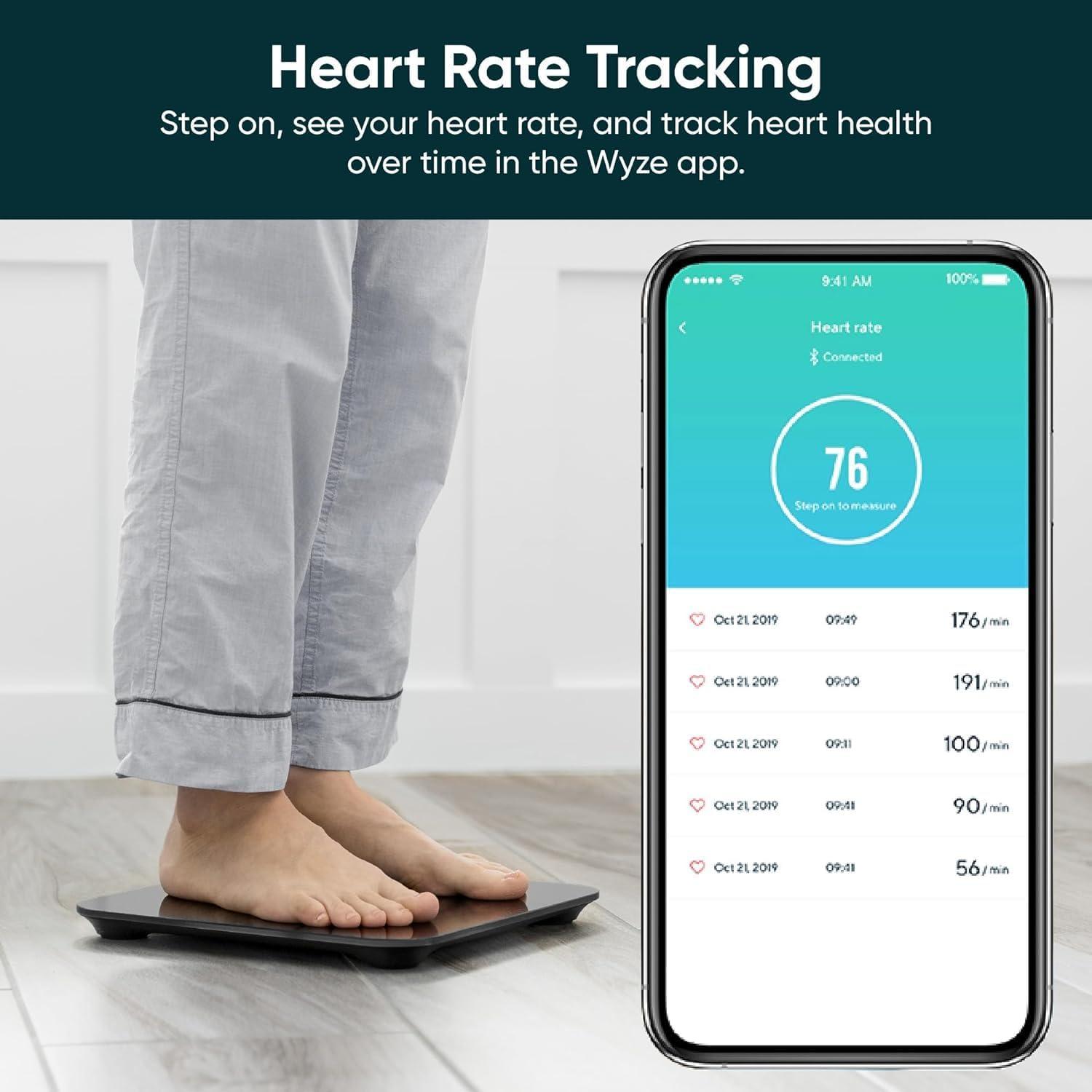 Black Digital Smart Body Analysis Floor Scale