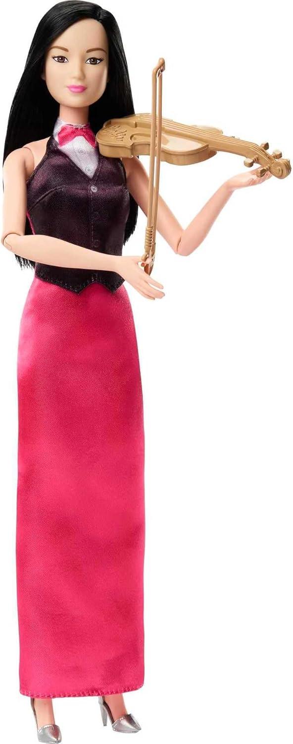 Barbie Violinist Doll with Elegant Dress and Accessories