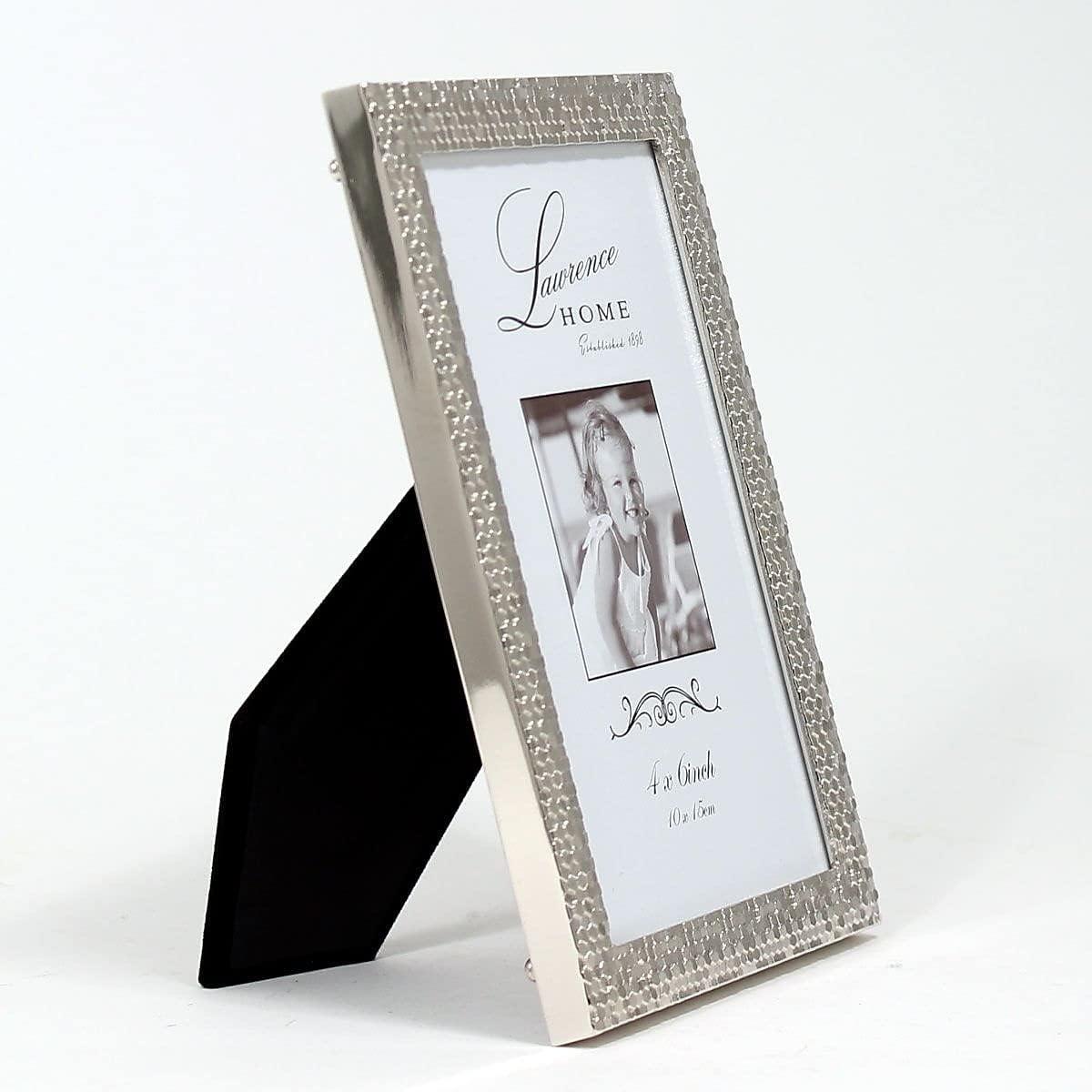 Lawrence Frames 710846 Shimmer Silver Metal 6.54" x 4.57" Picture Frame