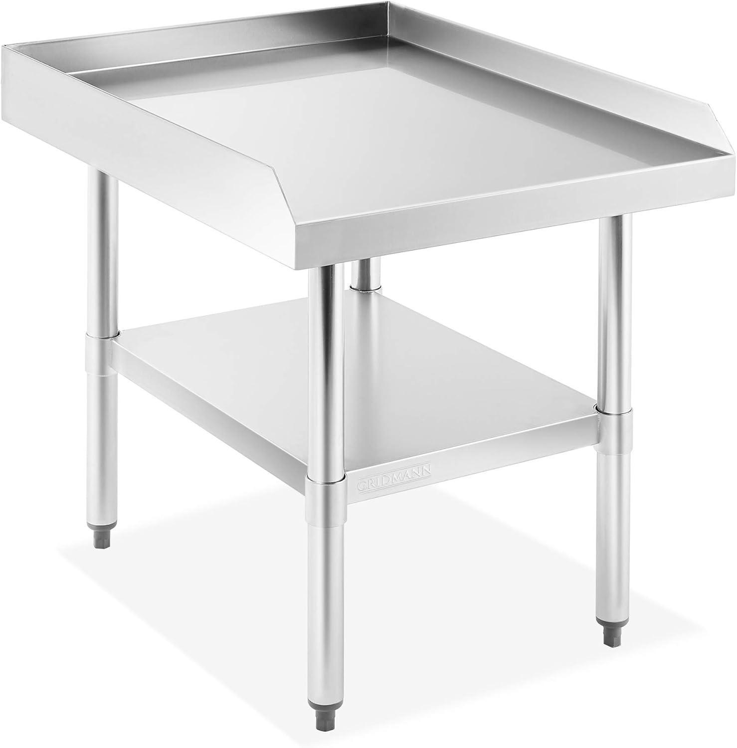 Stainless Steel Grill Table & Equipment Stand with Undershelf