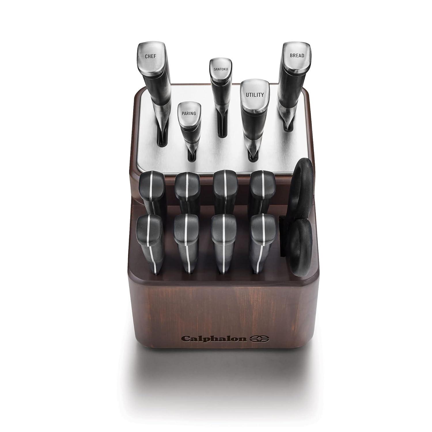 Calphalon ® Premier SharpIN ™ 15-Piece Knife Block Set with Self-Sharpening Knife Block