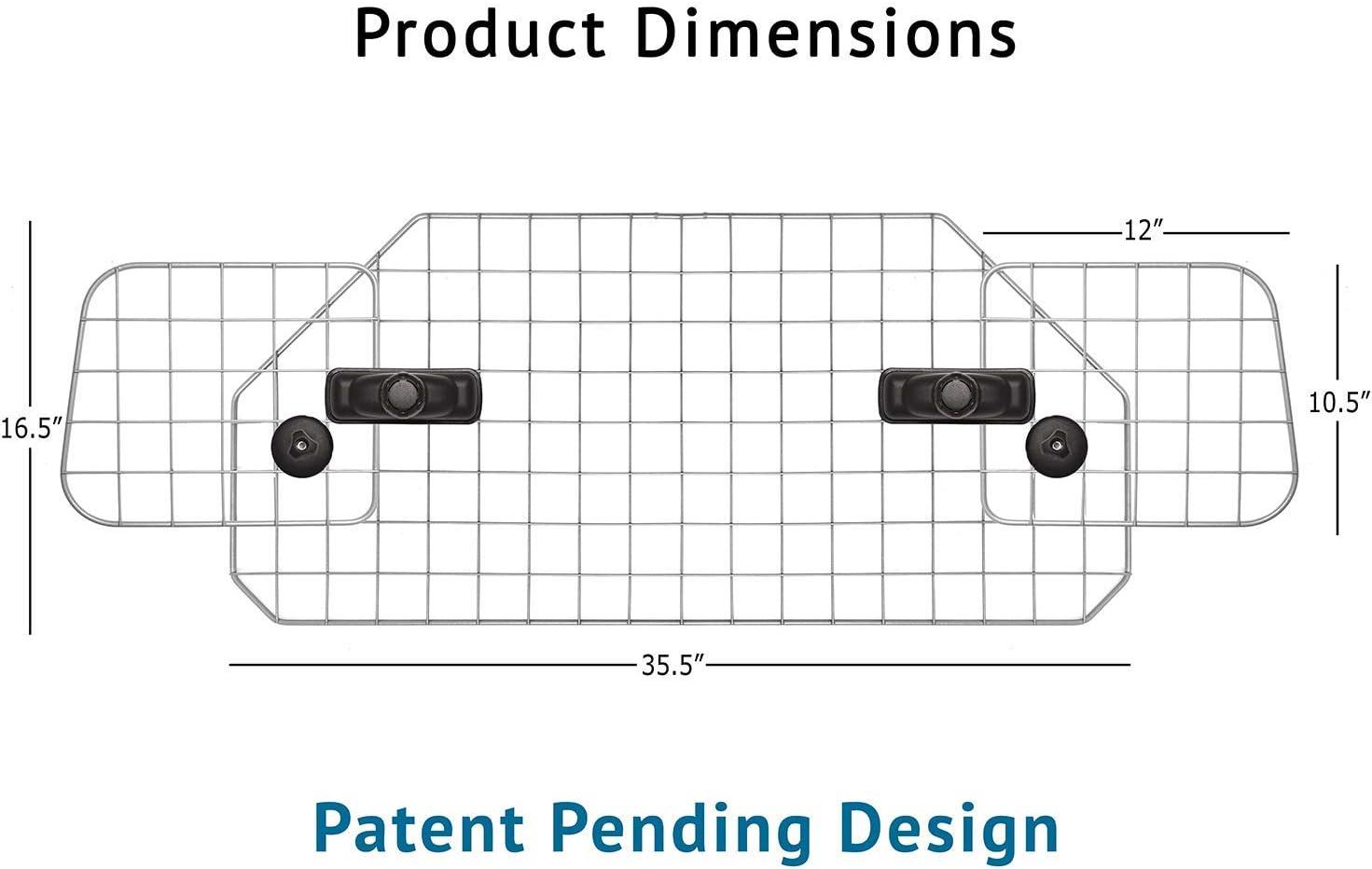 Jumbl Dog Barrier, Car & SUV Adjustable Pet Barrier, Universal Fit