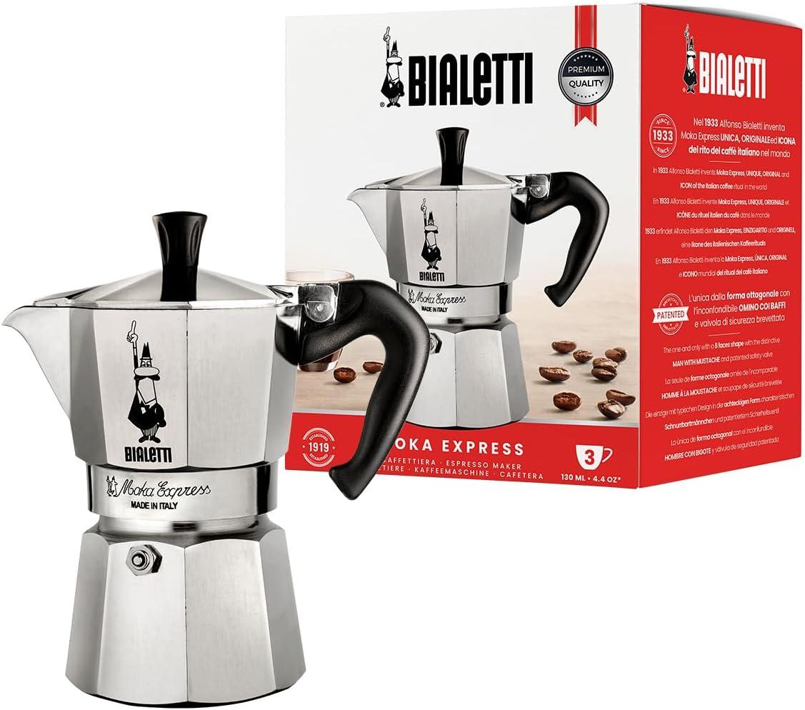 Bialetti ® Moka Aluminum 3-Cup Espresso Maker