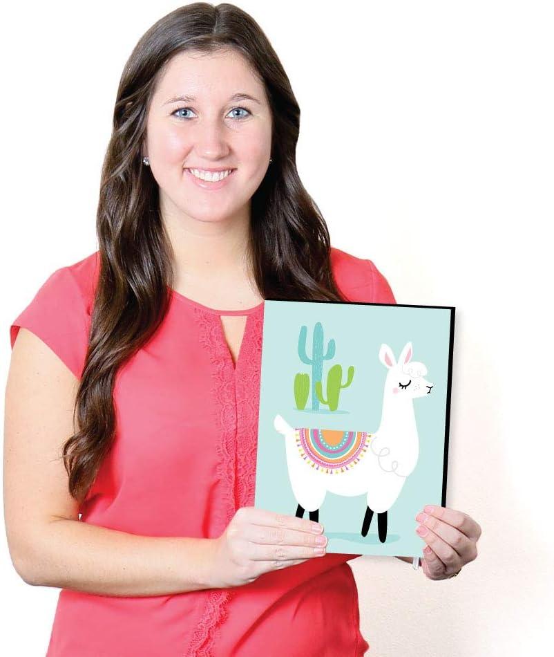 Big Dot of Happiness Whole Llama Fun - Nursery Wall Art, Kids Room Decor and Llama Fiesta Home Decor - Gift Ideas - 7.5 x 10 inches - Set of 3 Prints