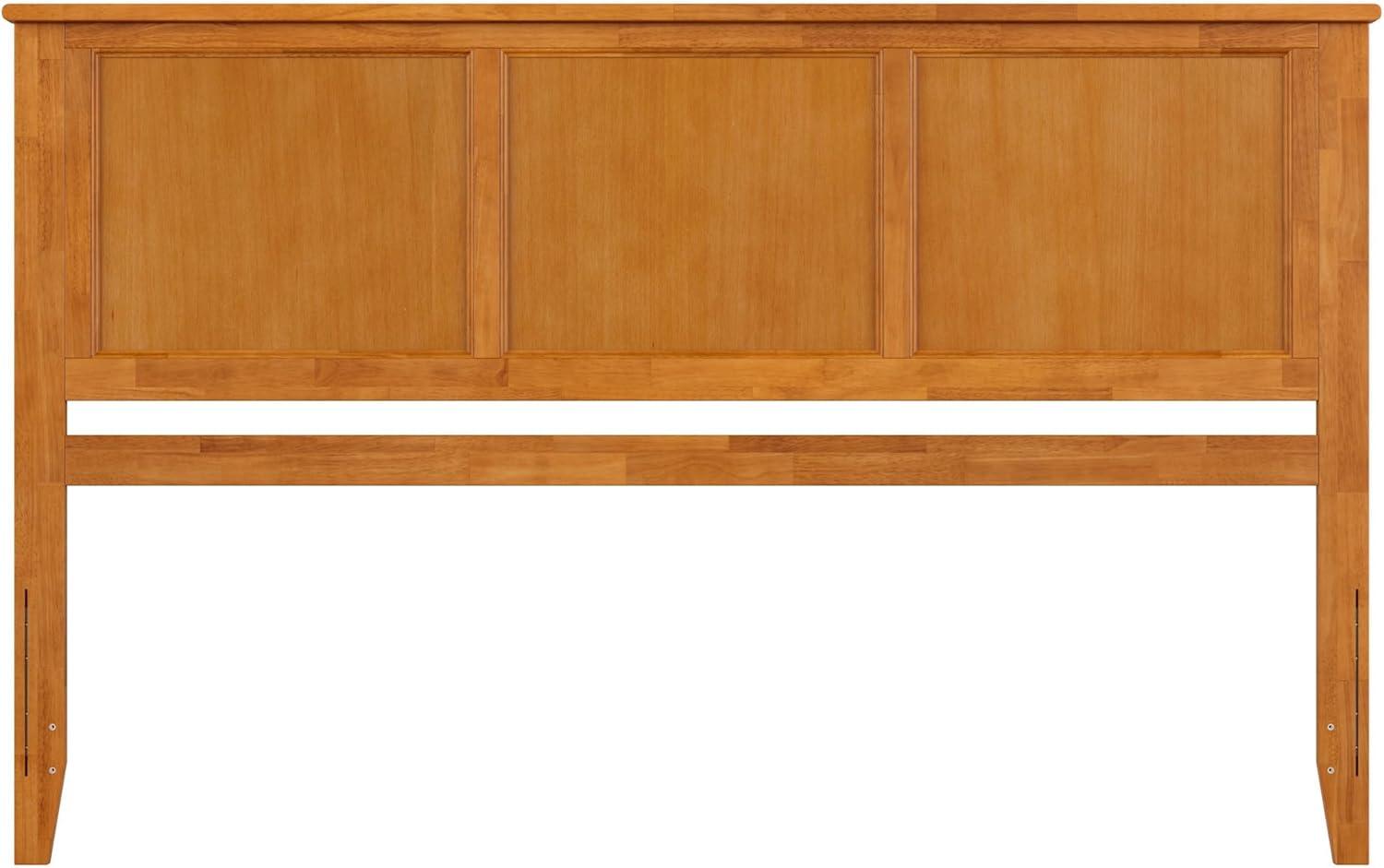 AFI Furnishings Madison King Solid Wood Panel Headboard in Light Toffee