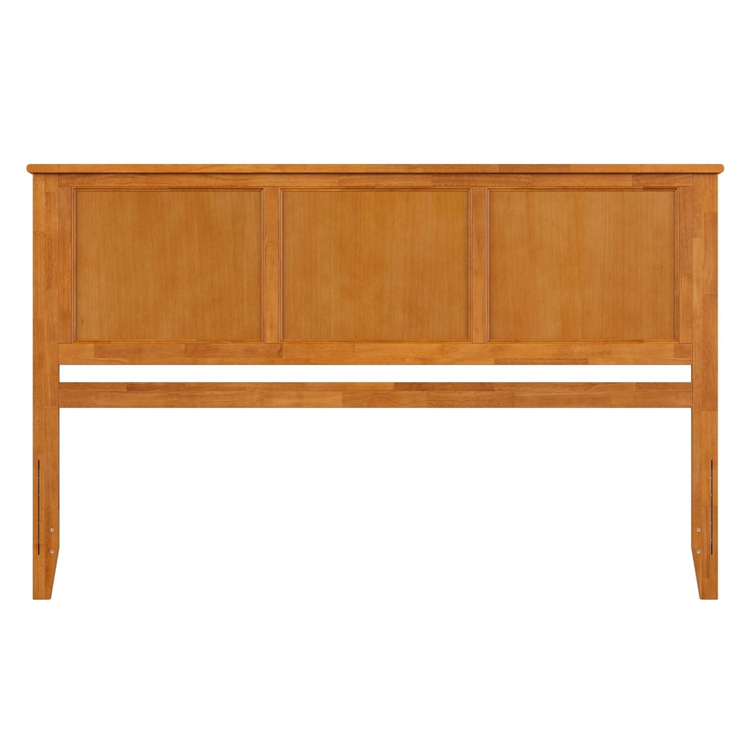 AFI Furnishings Madison King Solid Wood Panel Headboard in Light Toffee