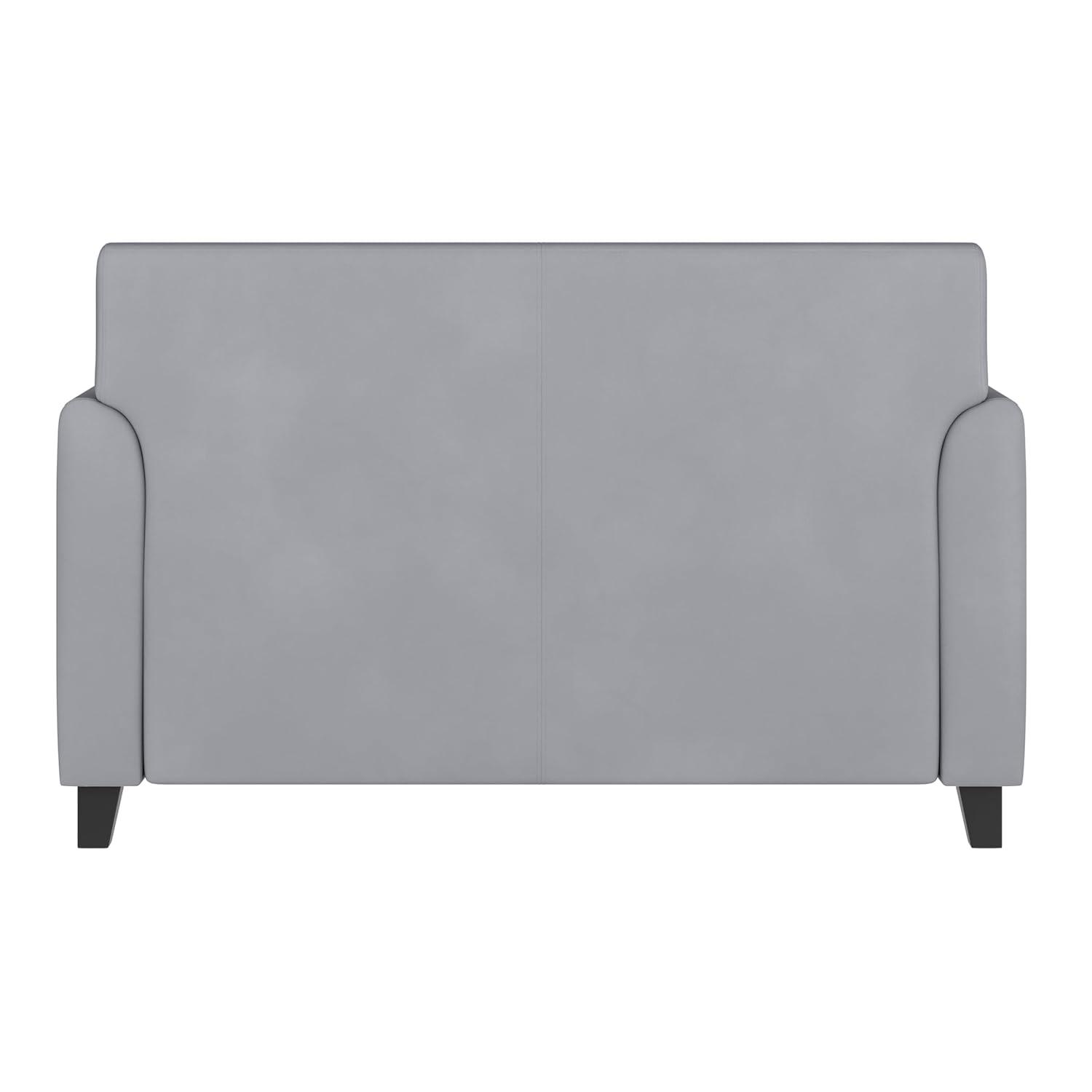 Hercules Junkersfeld 52" Modern LeatherSoft Upholstered Reception Loveseat