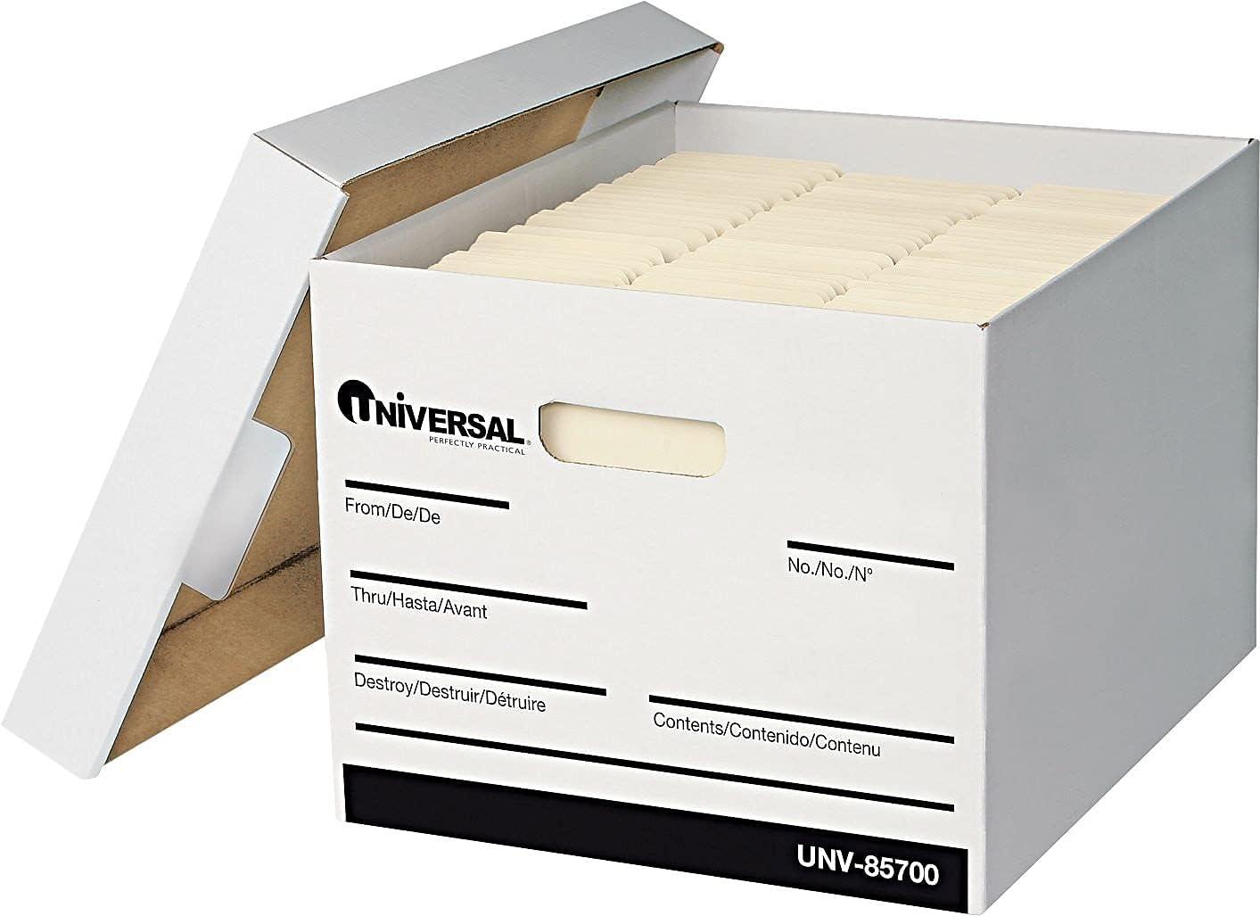 Extra-Strength Storage Box with Lid, 12/Carton