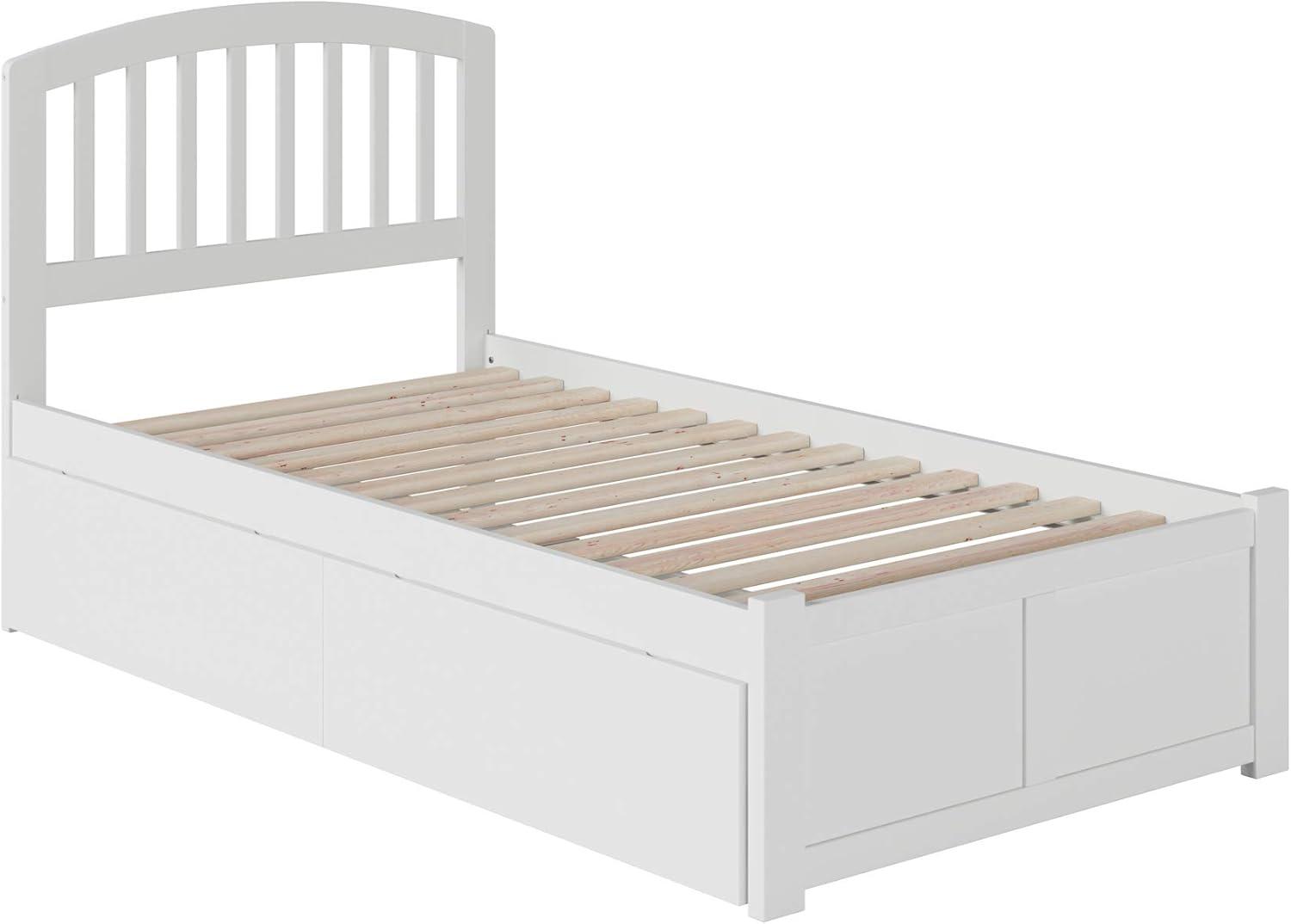 Richmond Platform Bed with Flat Panel Foot Board and 2 Urban Bed Drawers