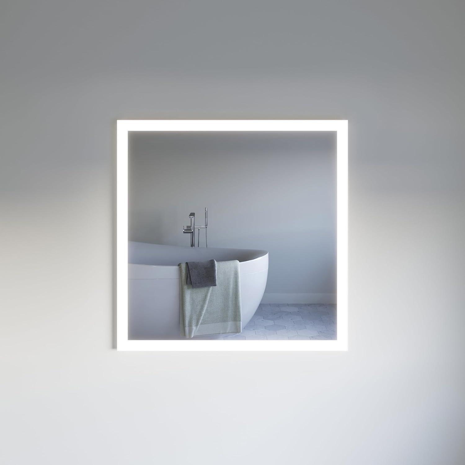 Angelo 36" x 36" Frameless LED Bathroom Vanity Mirror