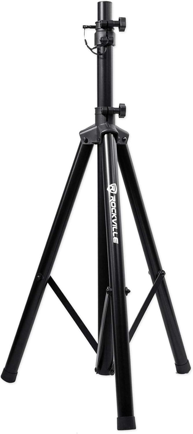 Rockville RVES05 Black Heavy Duty Tripod Pole-Mount DJ PA Speaker Stand