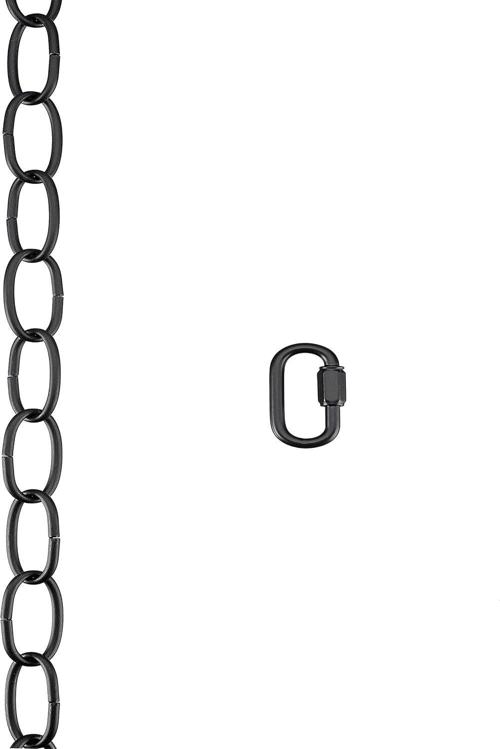 6 Feet Oil Rubbed Bronze Steel Chain with Quick Link Connector