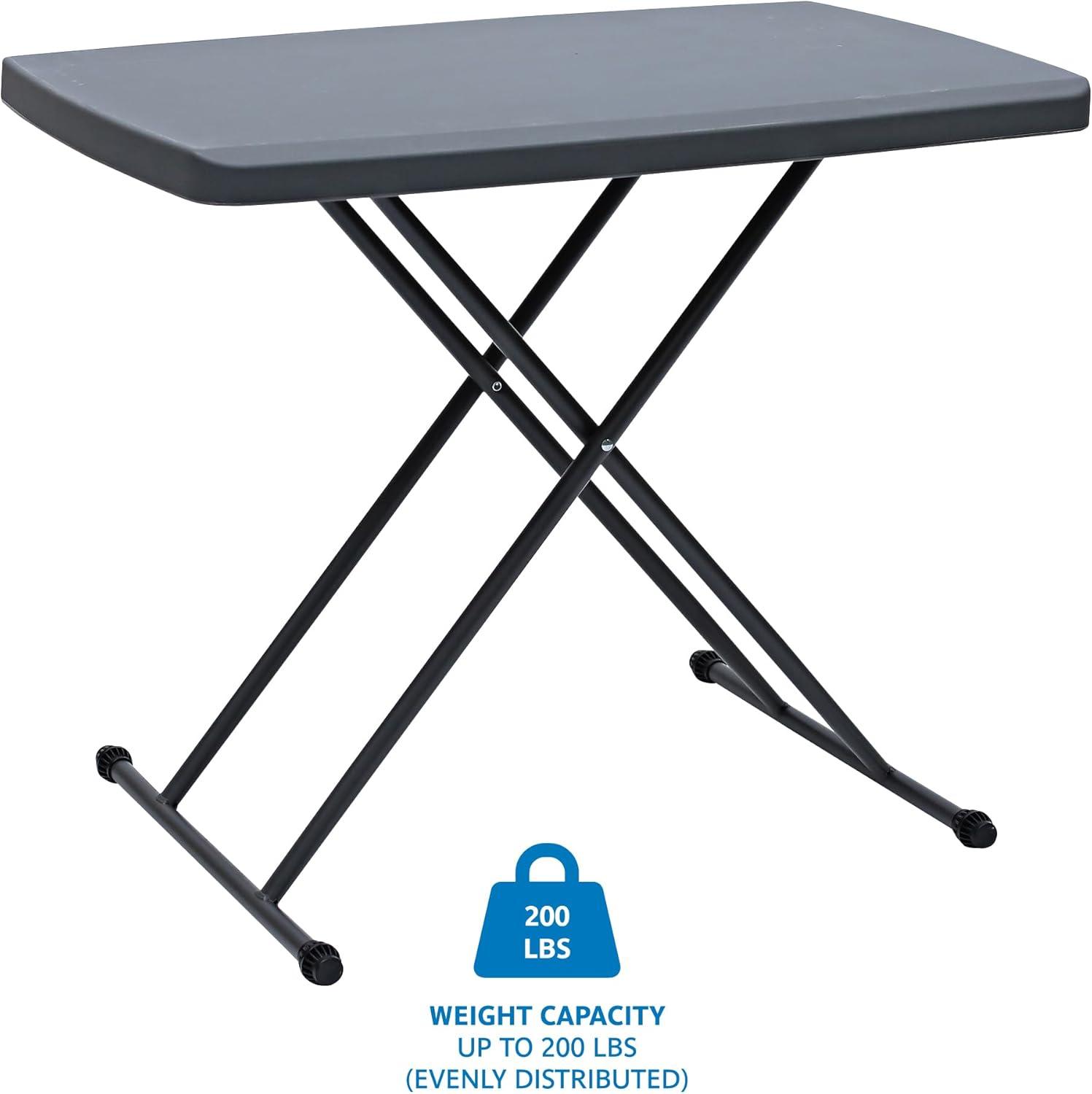 IndestrucTableTOO 30'' Rectangular Adjustable Folding Table