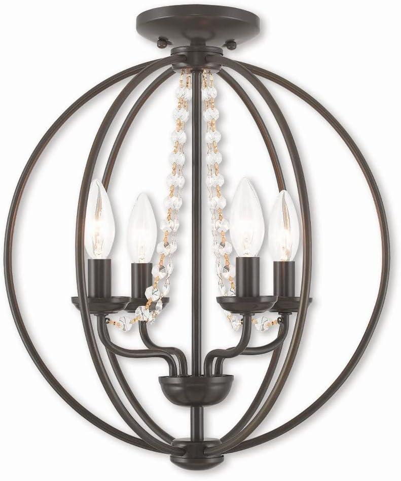 Livex Lighting Arabella 4 - Light Chandelier in  Polished Chrome