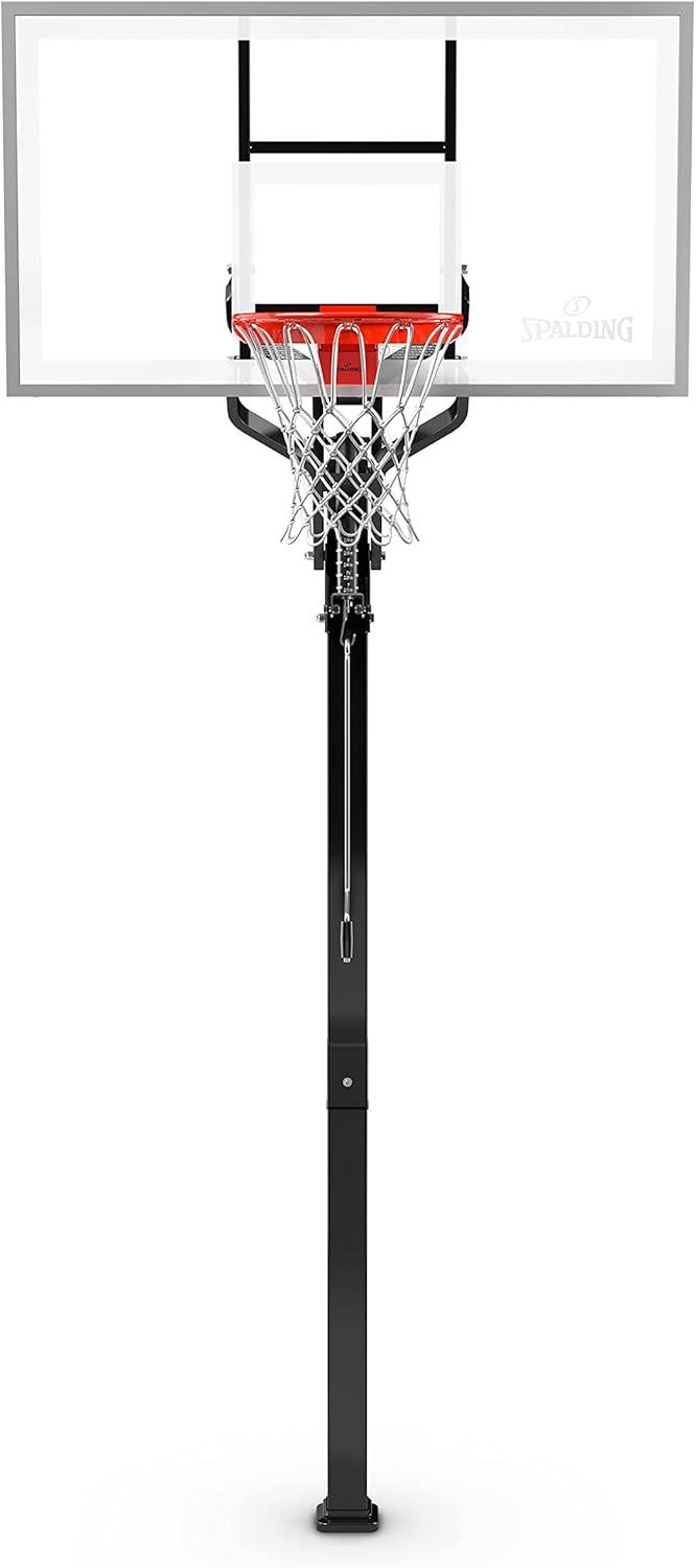 Spalding 60 In. Tempered Glass U-Turn® In Ground Basketball Systems Hoop