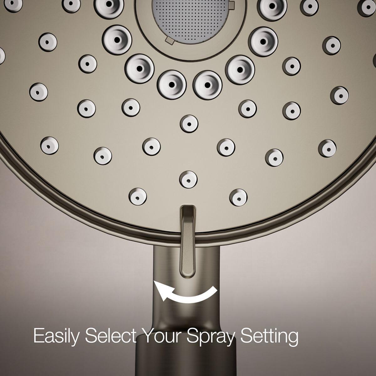 Kohler Purist® 2-In-1 Multifunction Shower Combo Kit, Showerhead and Handshower, Three Spray Settings