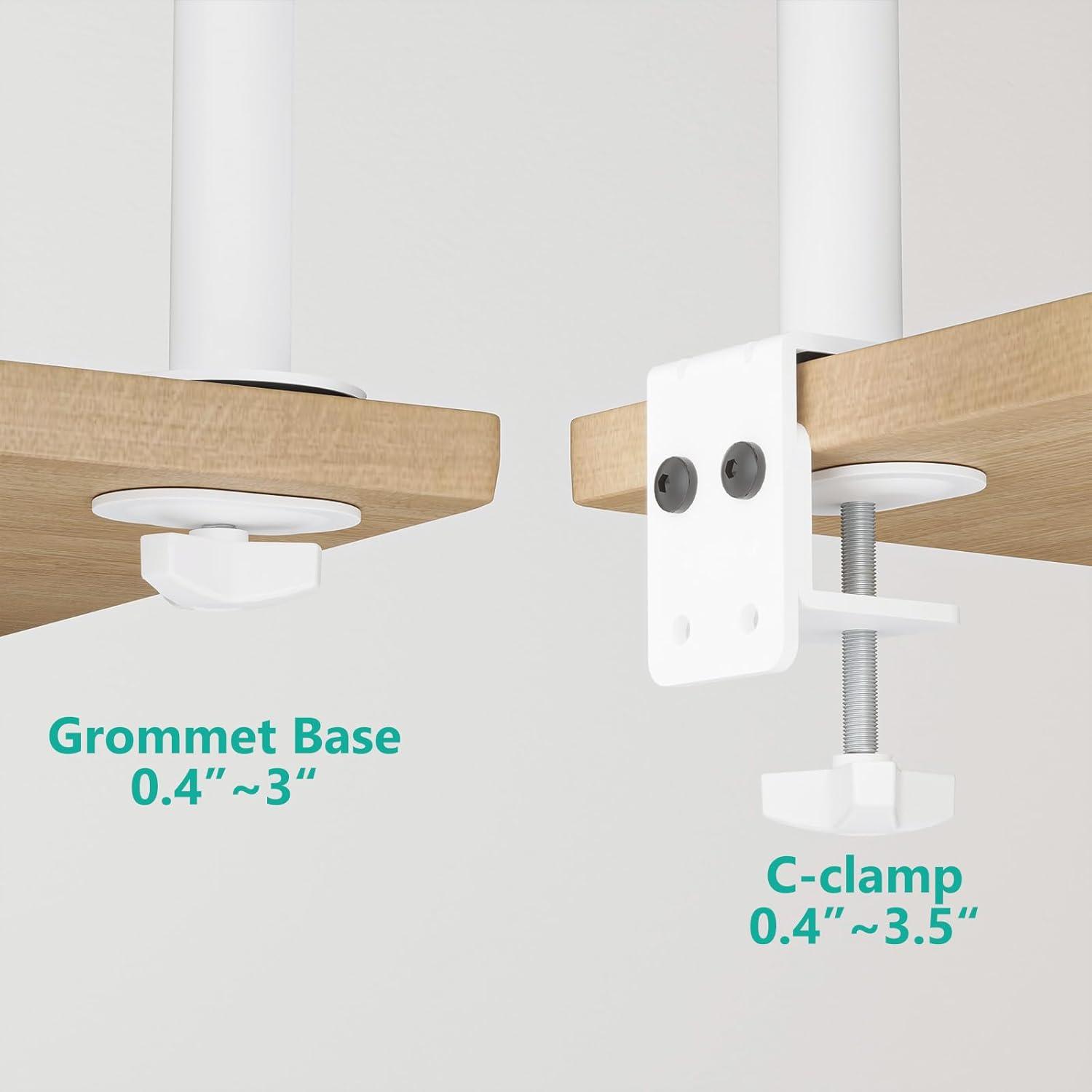 Single Monitor Mount for 1 Computer Screen up to 32 inch, Fully Adjustable Monitor Arm Holds up to 22 lbs