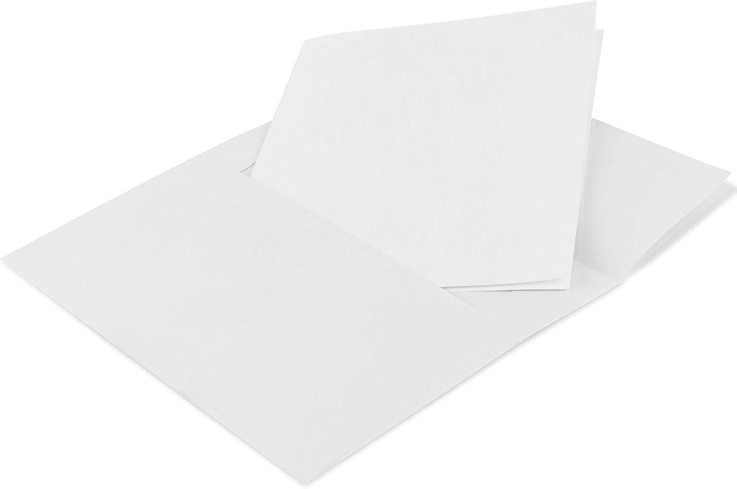 Purple Q Crafts Blank Cards with Envelopes for Card Making, White 40-Pack