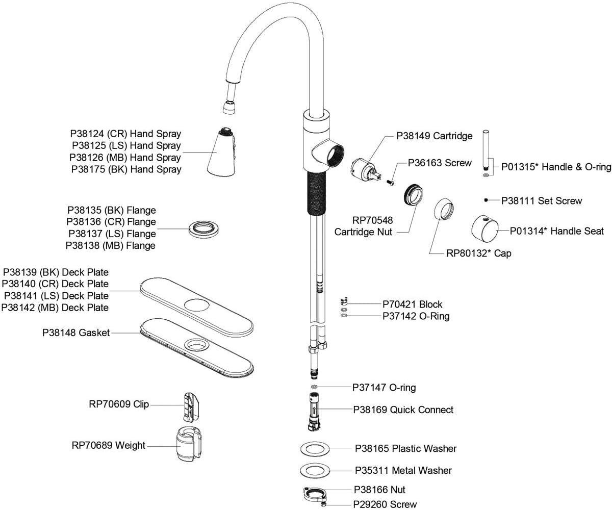 Chrome Single Handle Kitchen Faucet with Pull-Down Spray