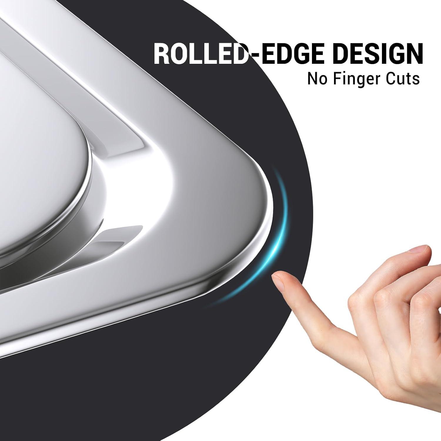 The Party Aisle™ Chafing Dishes For Buffet 4 Pack, 8 Qt Stainless Steel Chafers And Buffet Warmers Sets With Lid, Rectangle Serving Food Warmer Catering Supplies Buffet Display For Parties