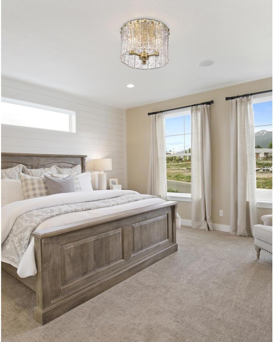Z-Lite Glacier 3 - Light Flush Mount in  Modern Gold