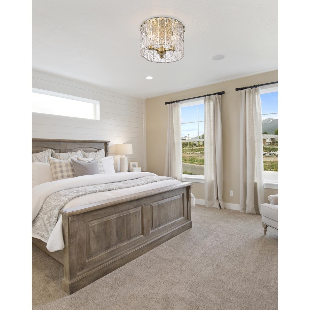 Z-Lite Glacier 3 - Light Flush Mount in  Modern Gold
