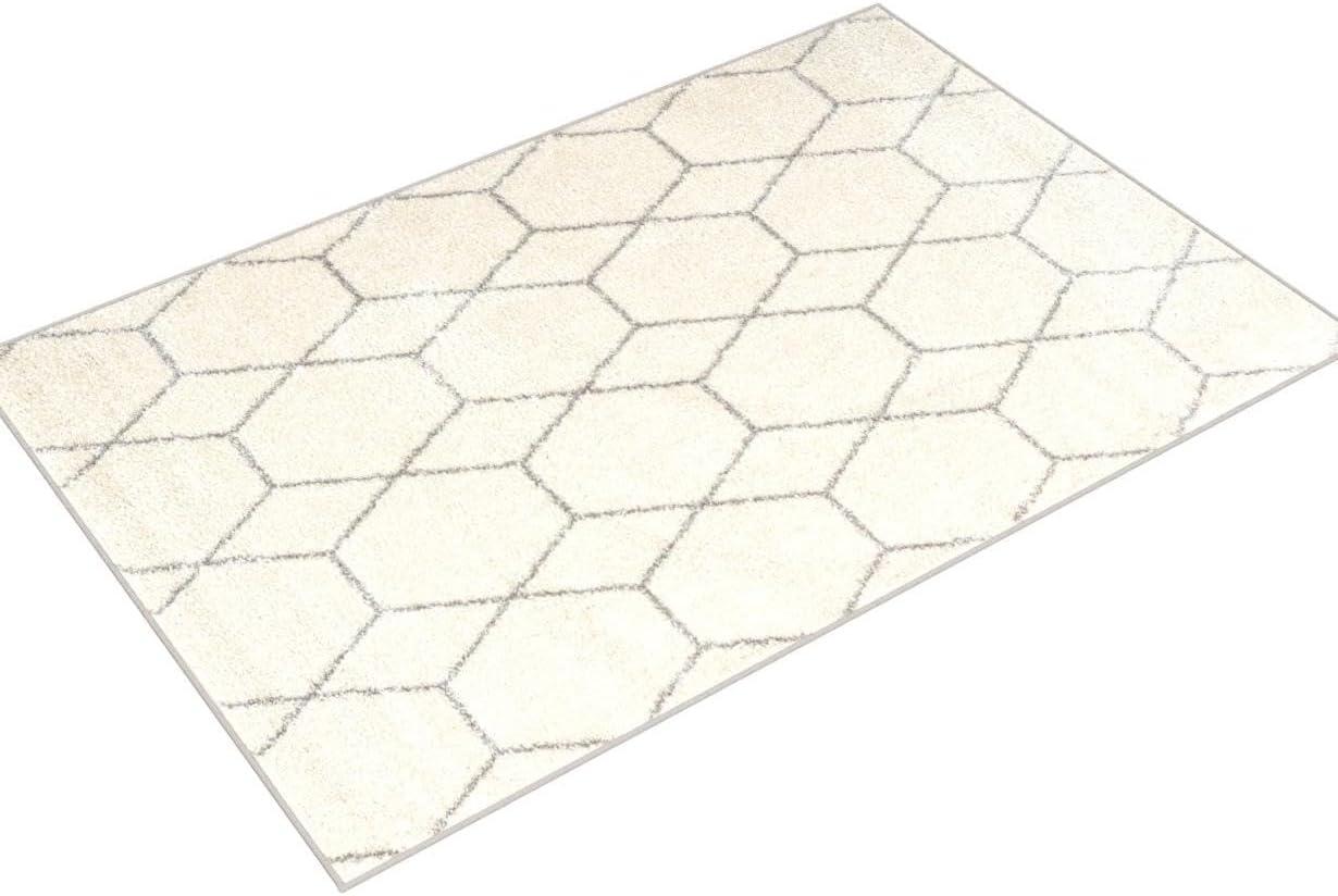 Unique Loom Trellis Frieze Geometric Trellis Indoor Woven Area Rug