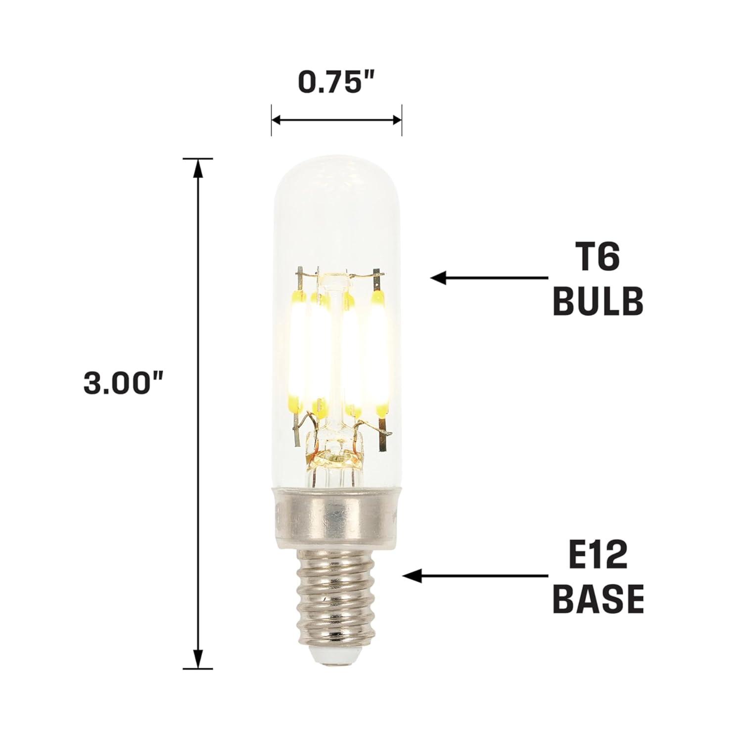Clear Tubular LED Filament Bulb with Dimmable Feature