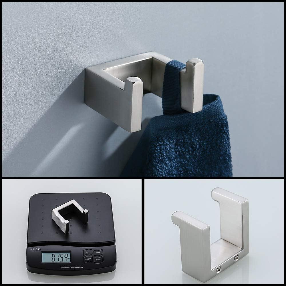 Brushed Nickel 4-Piece Stainless Steel Bathroom Hardware Set