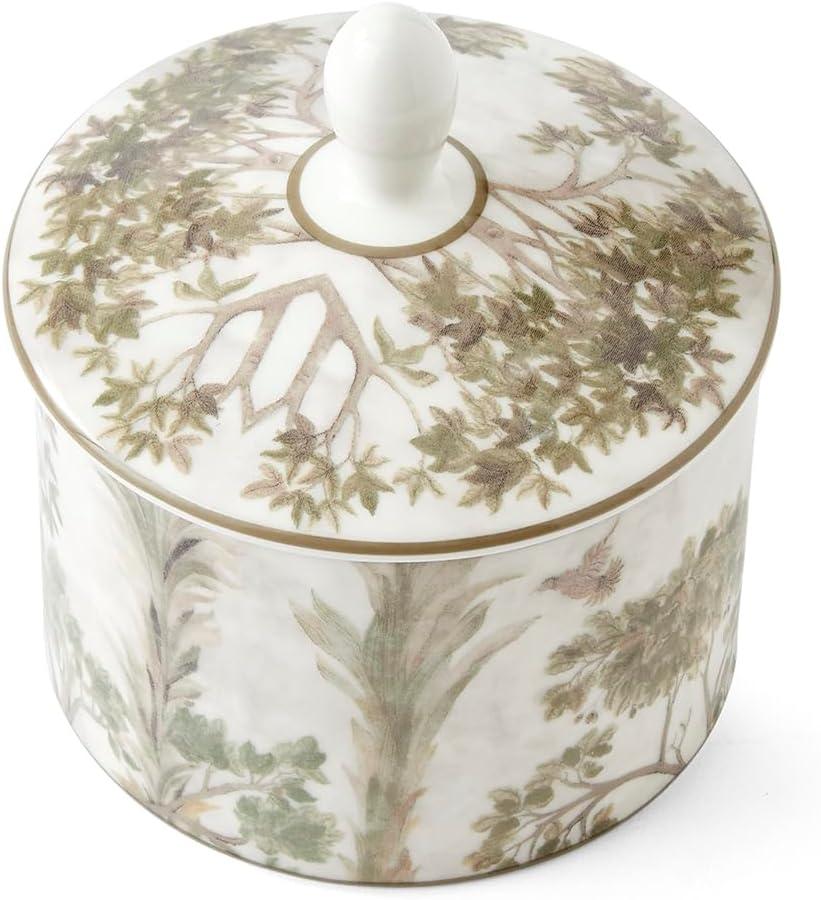 Tall Trees Porcelain Sugar Bowl with Lid, 10oz