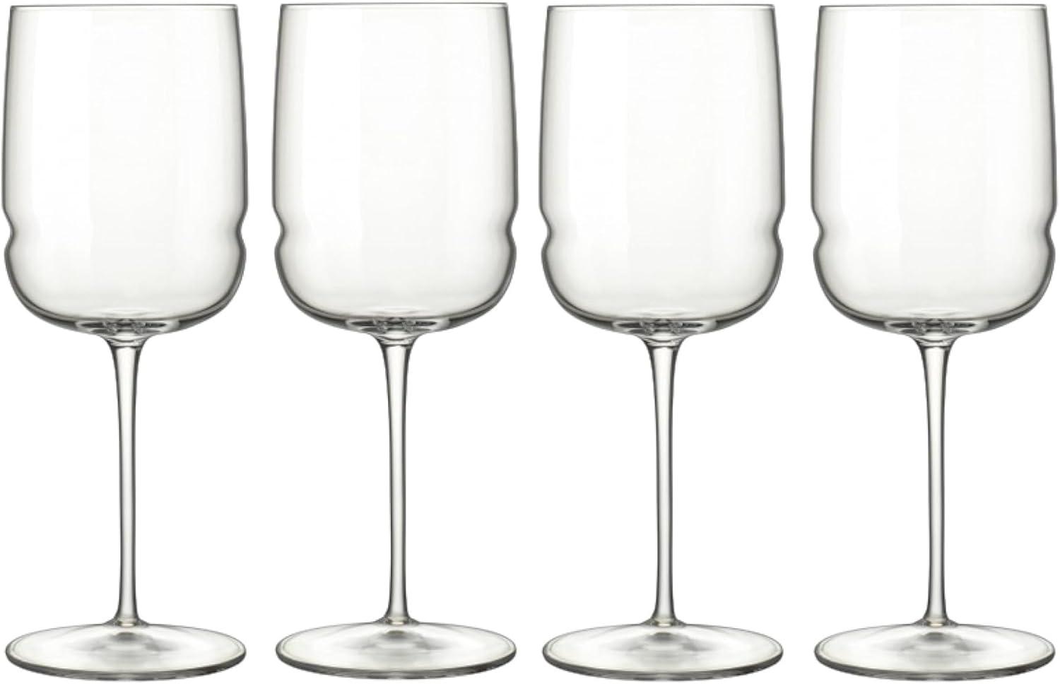 Luigi Bormioli Grandioso Chardonnay 15.25 oz. Wineglass, Set of 4, Titanium Reinforced Stem, Made of SON-hyx Crystal, Made in Italy