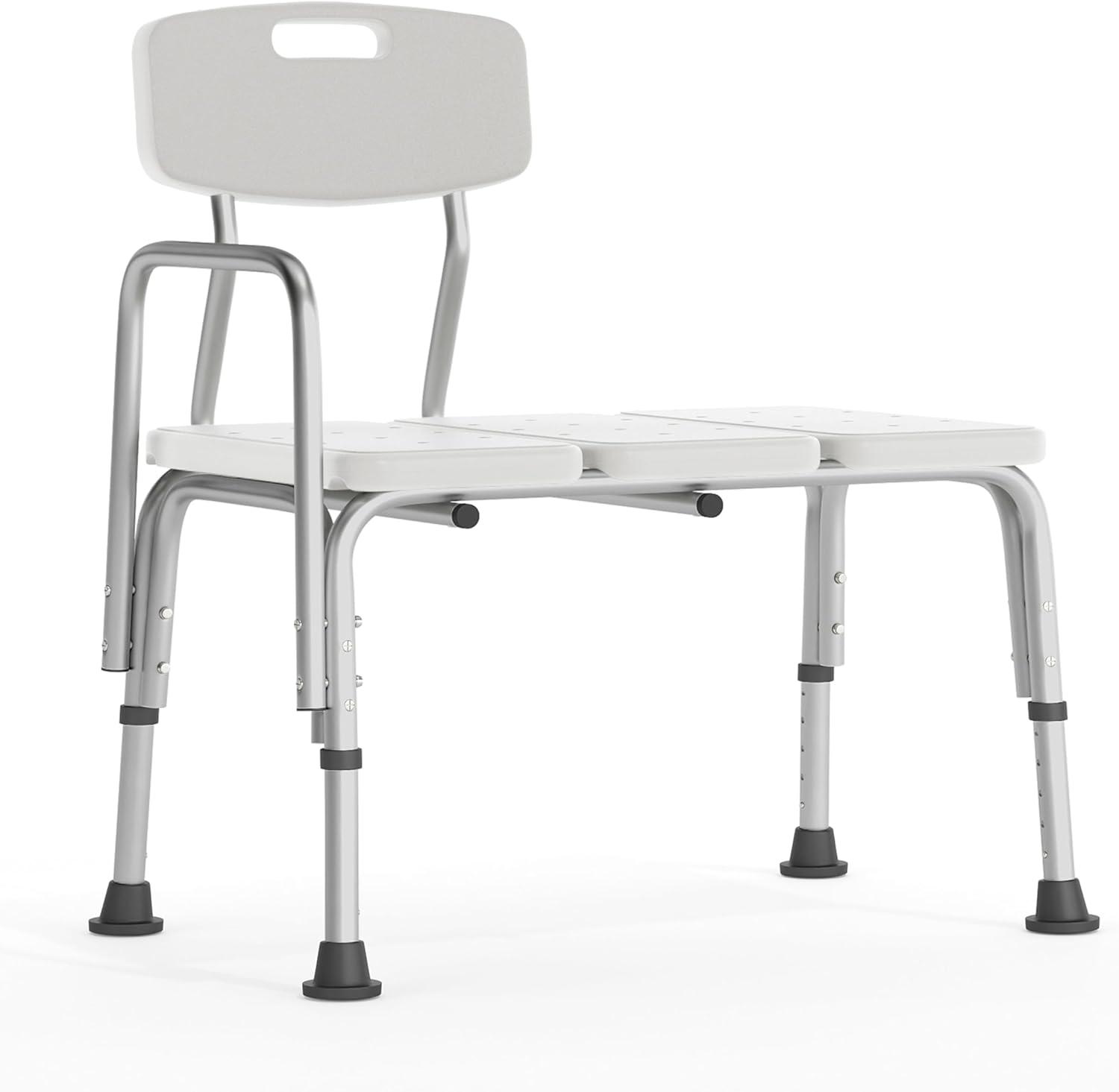 Phoebe Aluminum Height Adjustable Medical Shower Transfer Bench