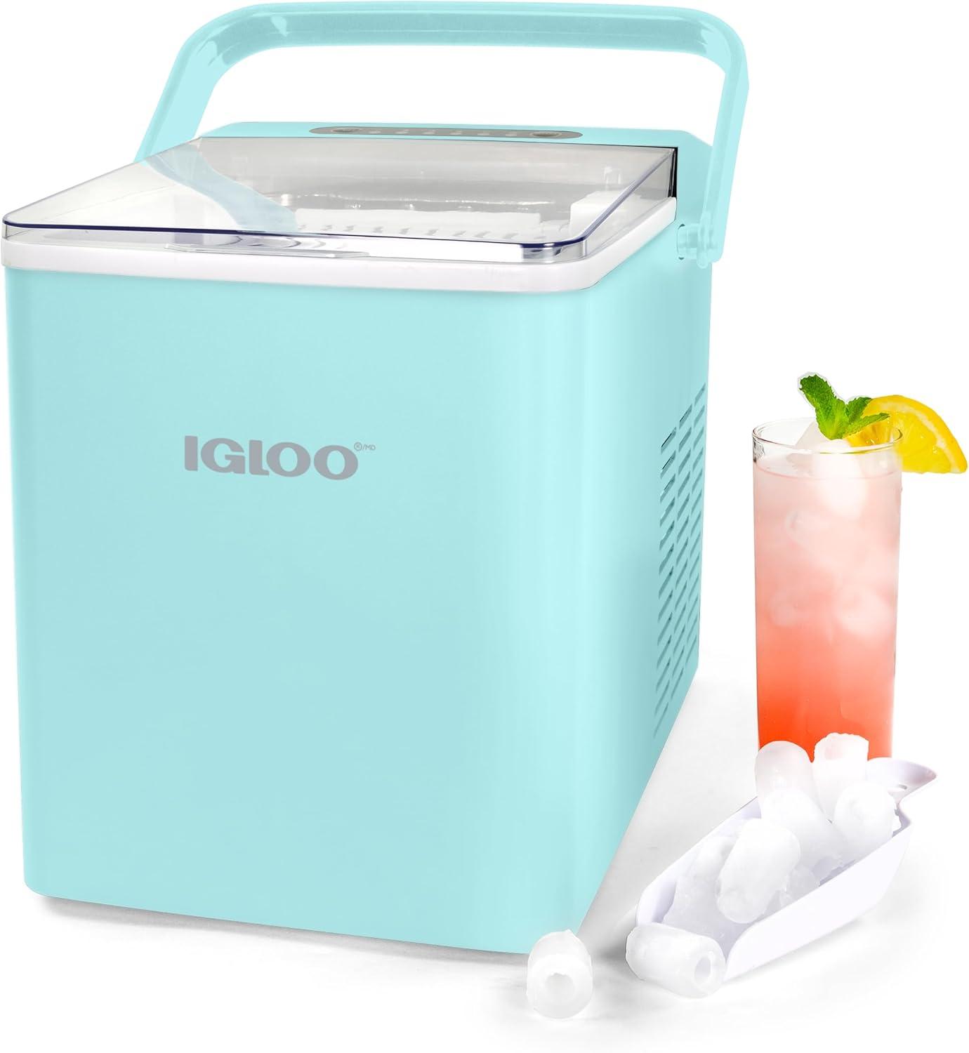 Igloo Igloo 26-Pound Automatic Self-Cleaning Portable Countertop Ice Maker Machine With Handle